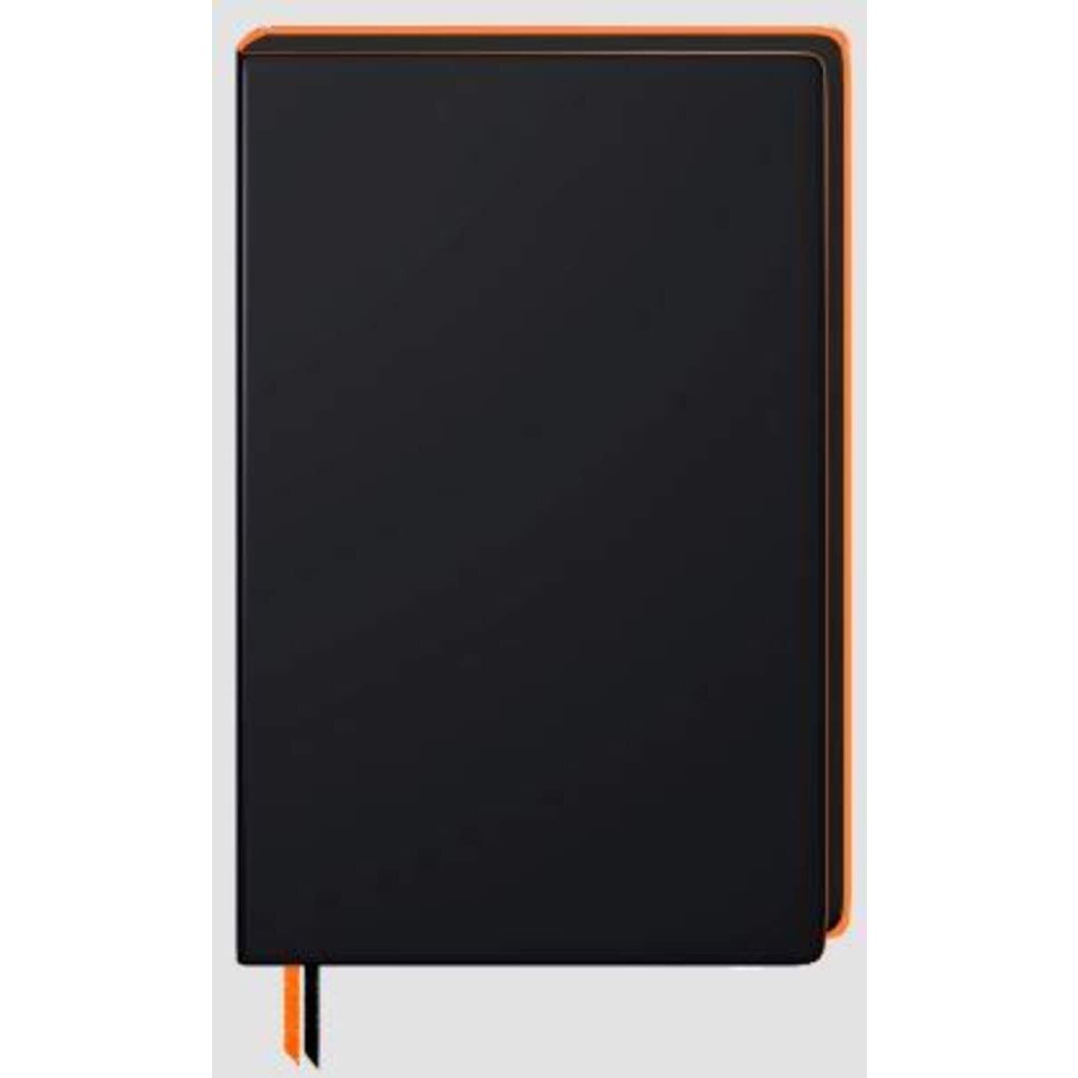 BRUNNEN Notizbuch Premium Neon A5 dotted schwarz mit Neonkante orange