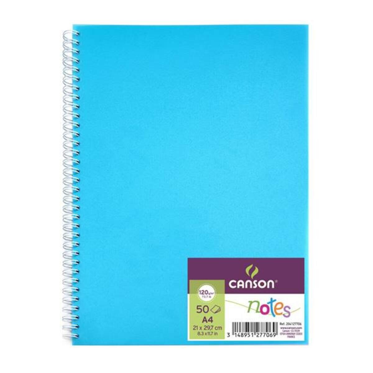 Canson Skizzenbuch Notes A4, 50 Blatt, 120g, blau