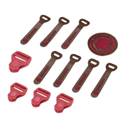 Coocazoo MatchPatch Synthetic Leather, Hibiscus