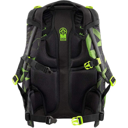 Coocazoo Schulrucksack Mate, Lime Flash, schwarz-grün