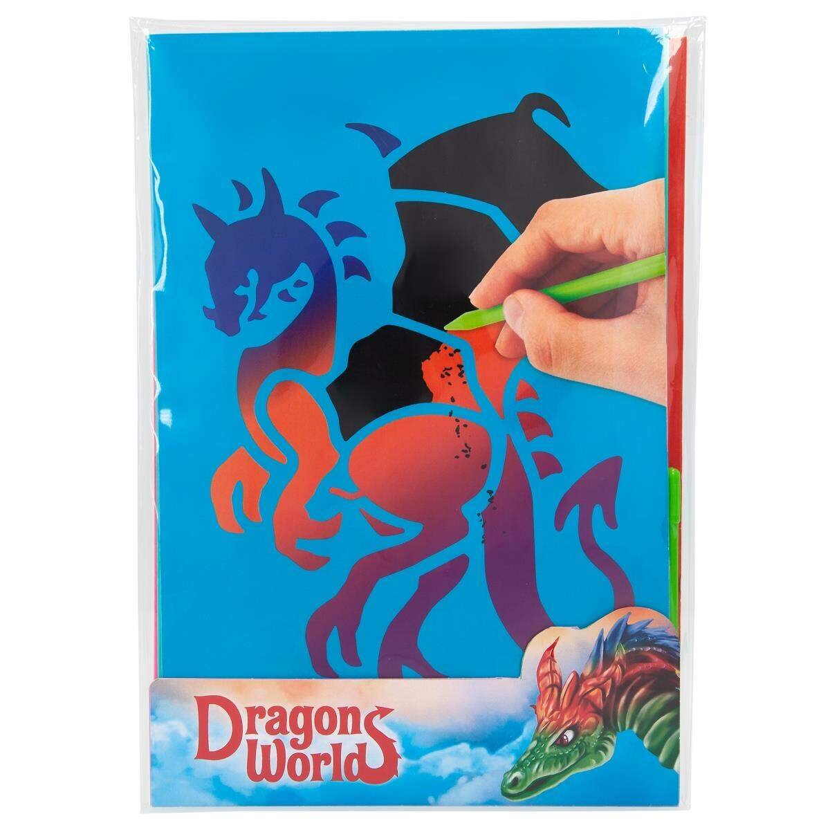 Depesche Dino World Magic Scratch Karten DRAGON