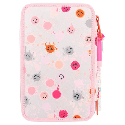 Depesche TOPModel 3-Fach Federtasche mit Stift HAPPY TOGETHER