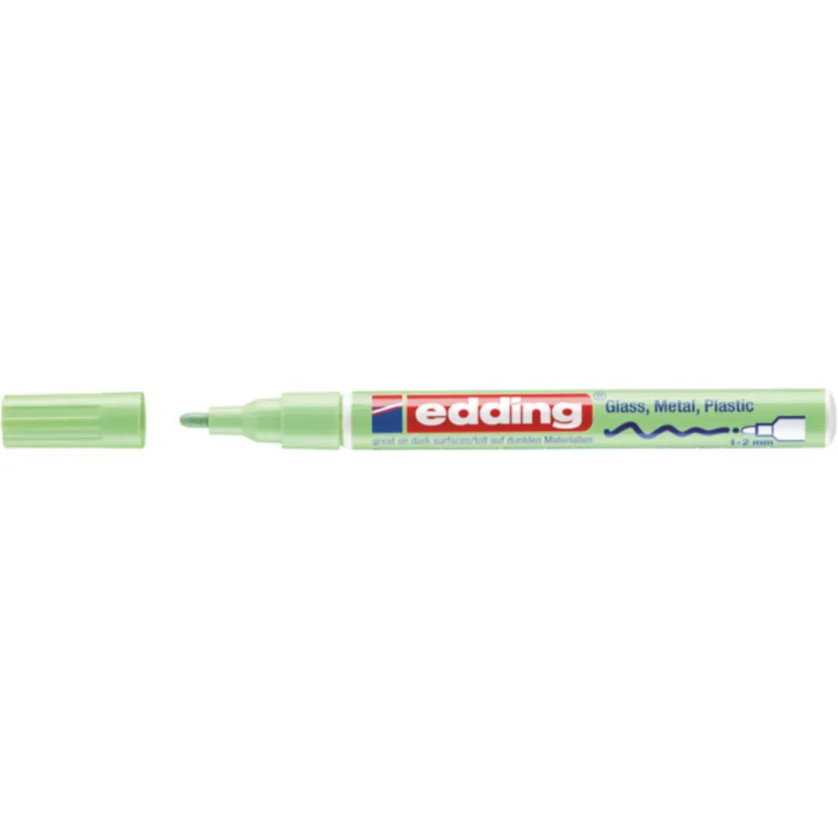 edding 751 creative Glanzlack-Marker pastellgrün, Rundspitze 1-2 mm