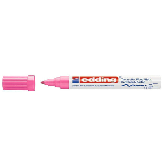 edding Deco Marker rosa, Rundspitze, 1-2mm