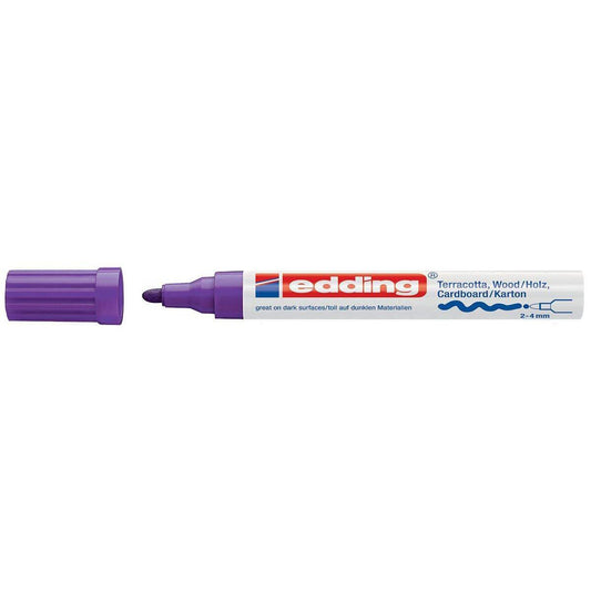 edding Deco Marker violett, Rundspitze, 2-4mm