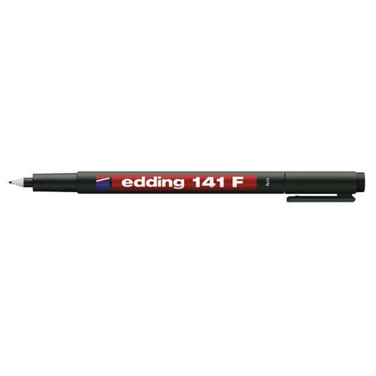 edding 141 Folienschreiber, F, schwarz, permanent, 0.6mm