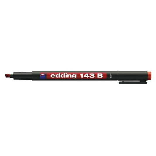 edding 143 Folienschreiber für OHP, B, rot, permanent, 1-3mm