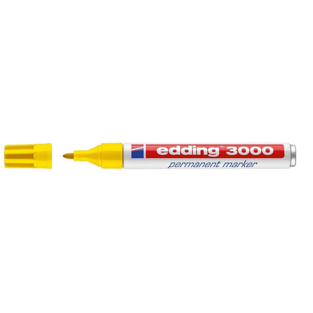 edding 3000 Permanentmarker, 1.5-3mm, gelb