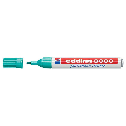 edding 3000 Permanentmarker, 1.5-3mm, Rundspitze, türkis