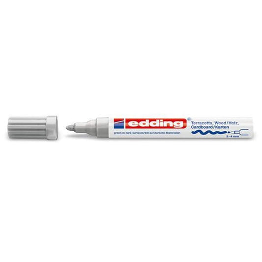 edding 4000 Mattlackmarker, 2 4mm, silber