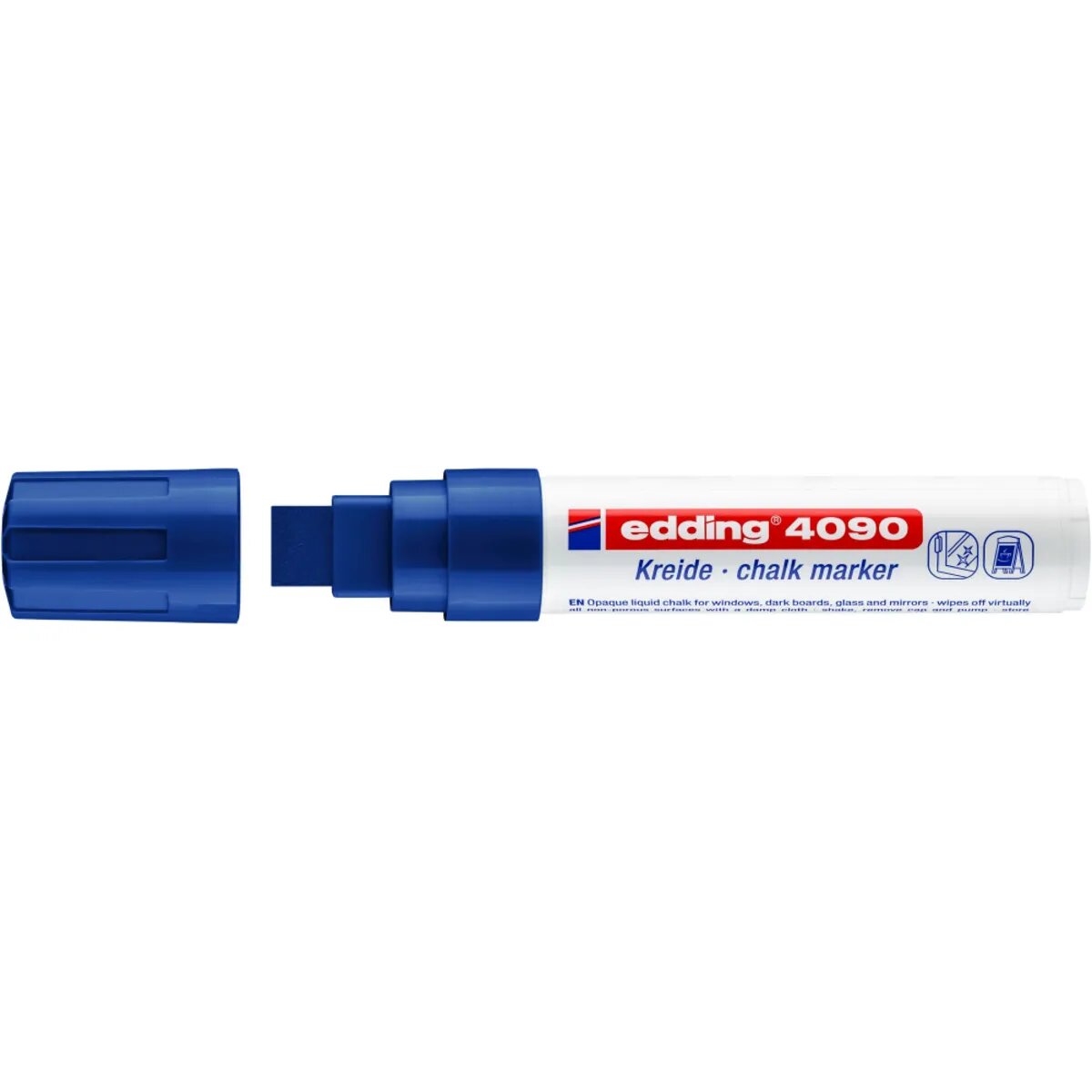 edding 4090 Kreidemarker, 4-15mm, blau