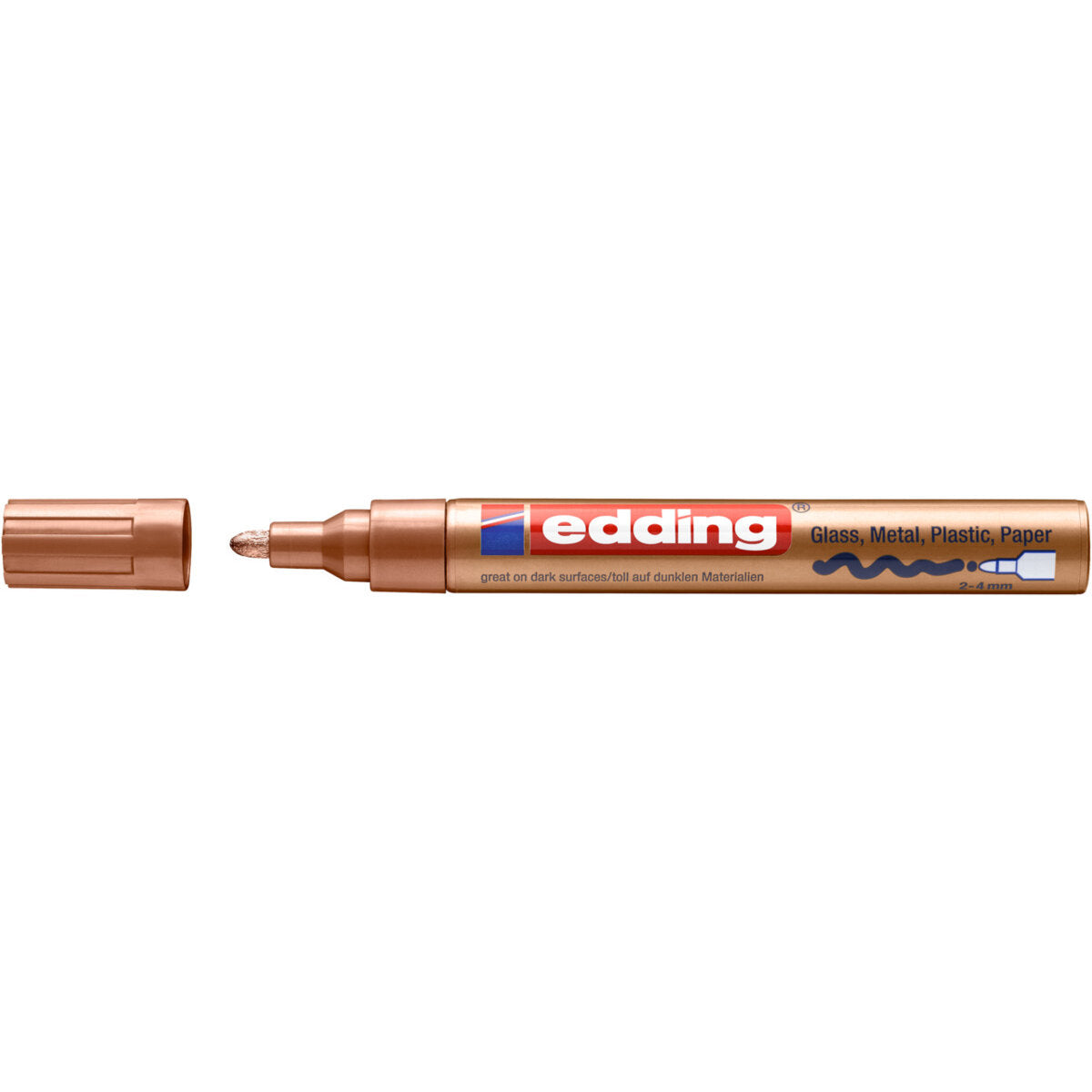 edding 750 Glanzlackmarker, 2-4mm, kupfer