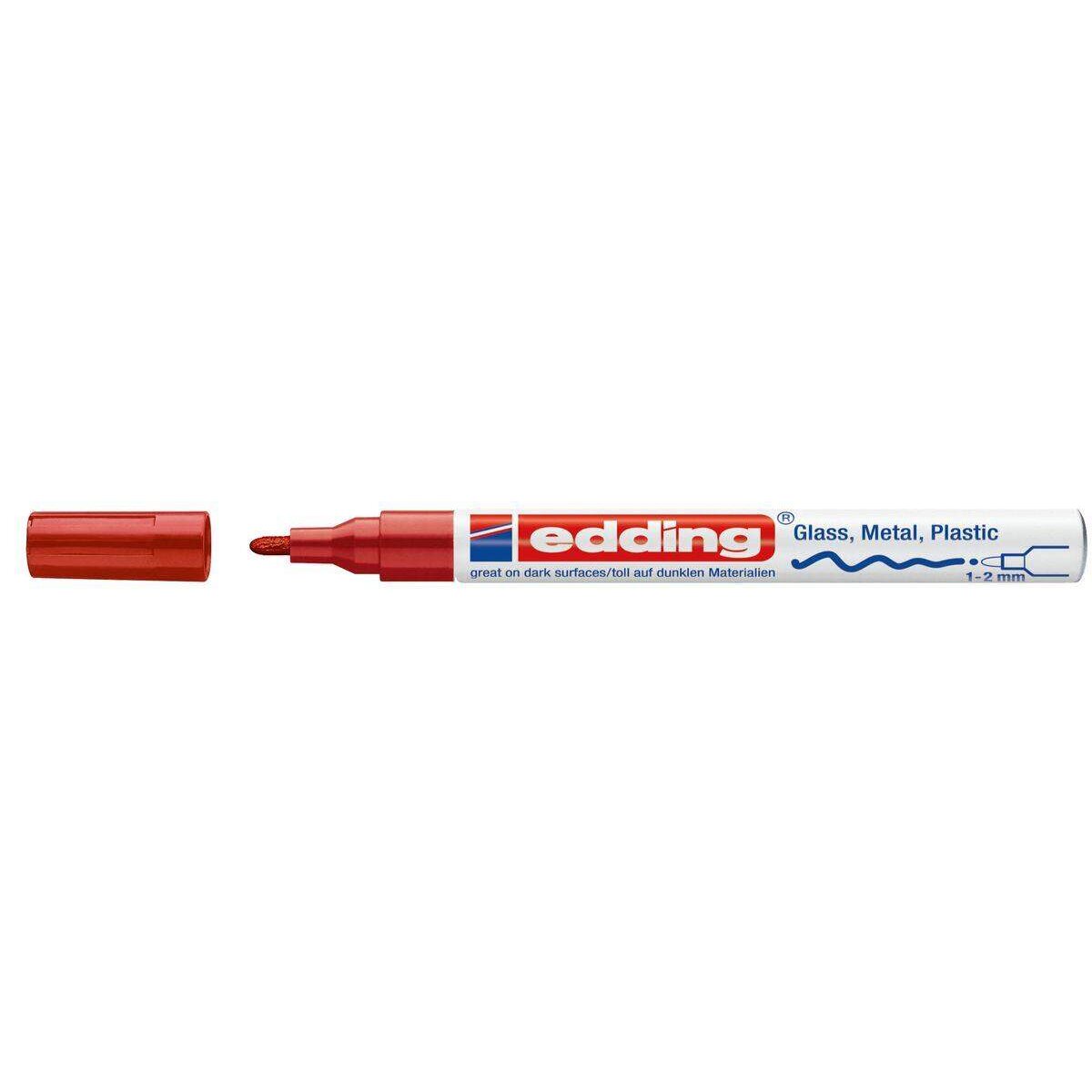 edding 751 Glanzlackmarker 1-2mm, rot