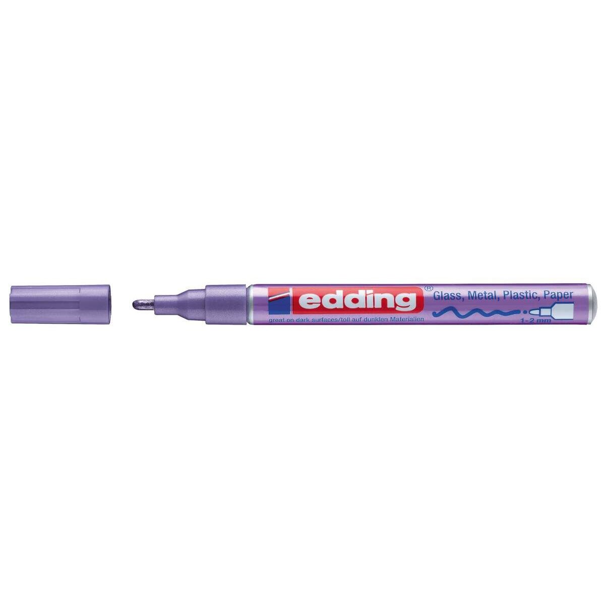 edding 751 Glanzlackmarker 1-2mm, violett-metallic