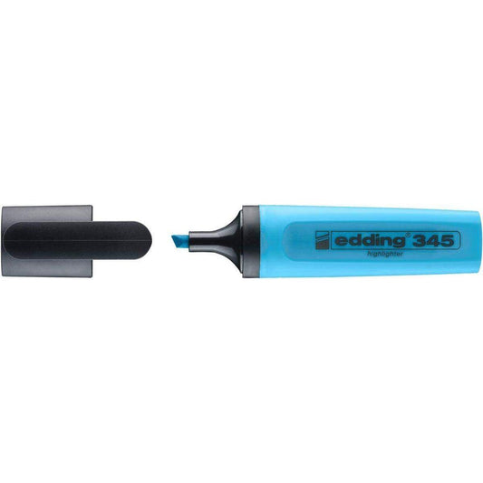 edding Textmarker edding 345 highlighter, nachfüllbar, hellblau