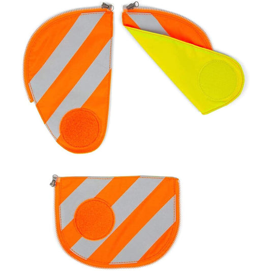 ergobag Sicherheits-Set mit Reflekorstreifen, ergobag PACK, Set 3-teilig, Orange