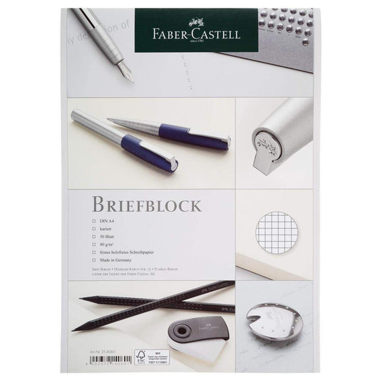 Faber-Castell Briefblock A4 kariert FSC-Mix, 50 Blatt