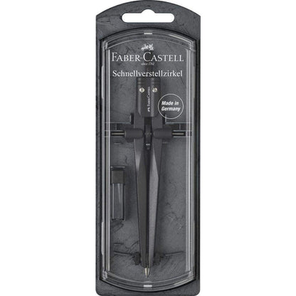 Faber-Castell Stream Schnellverstellzirkel, black stone