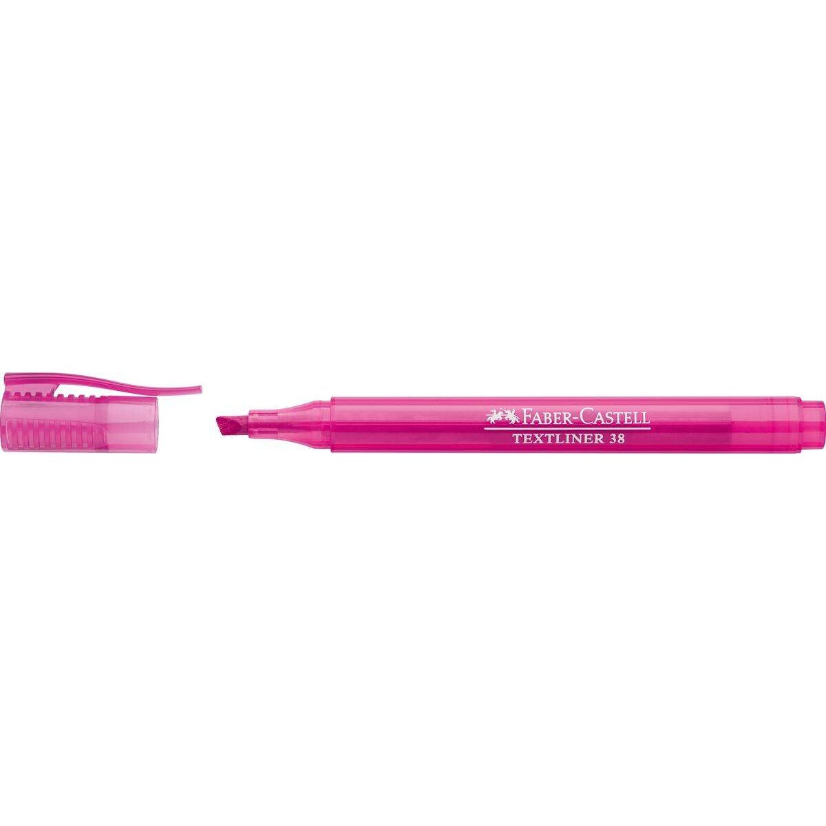 Faber-Castell Textmarker Textliner 38 mit Clip, pink