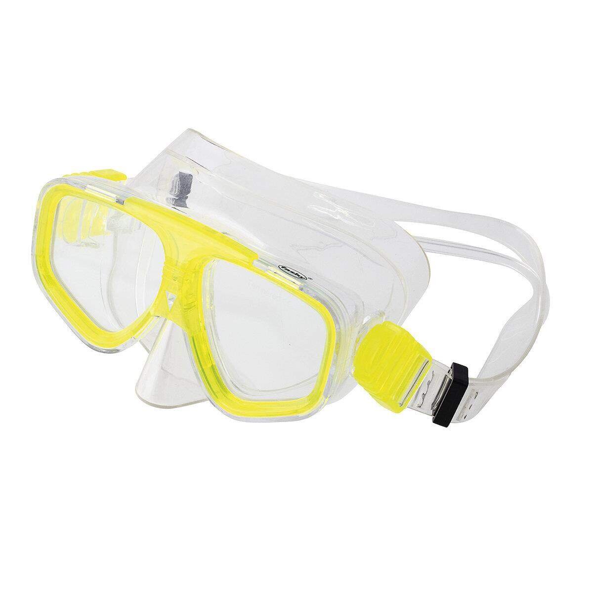 Fashy Jugend Tauchermaske Marlin, transparente PVC-Dichtung, Hartglas,sortiert