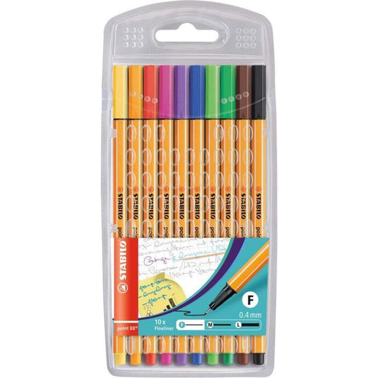 Fineliner - STABILO point 88 - 10er Pack - Standardfarben