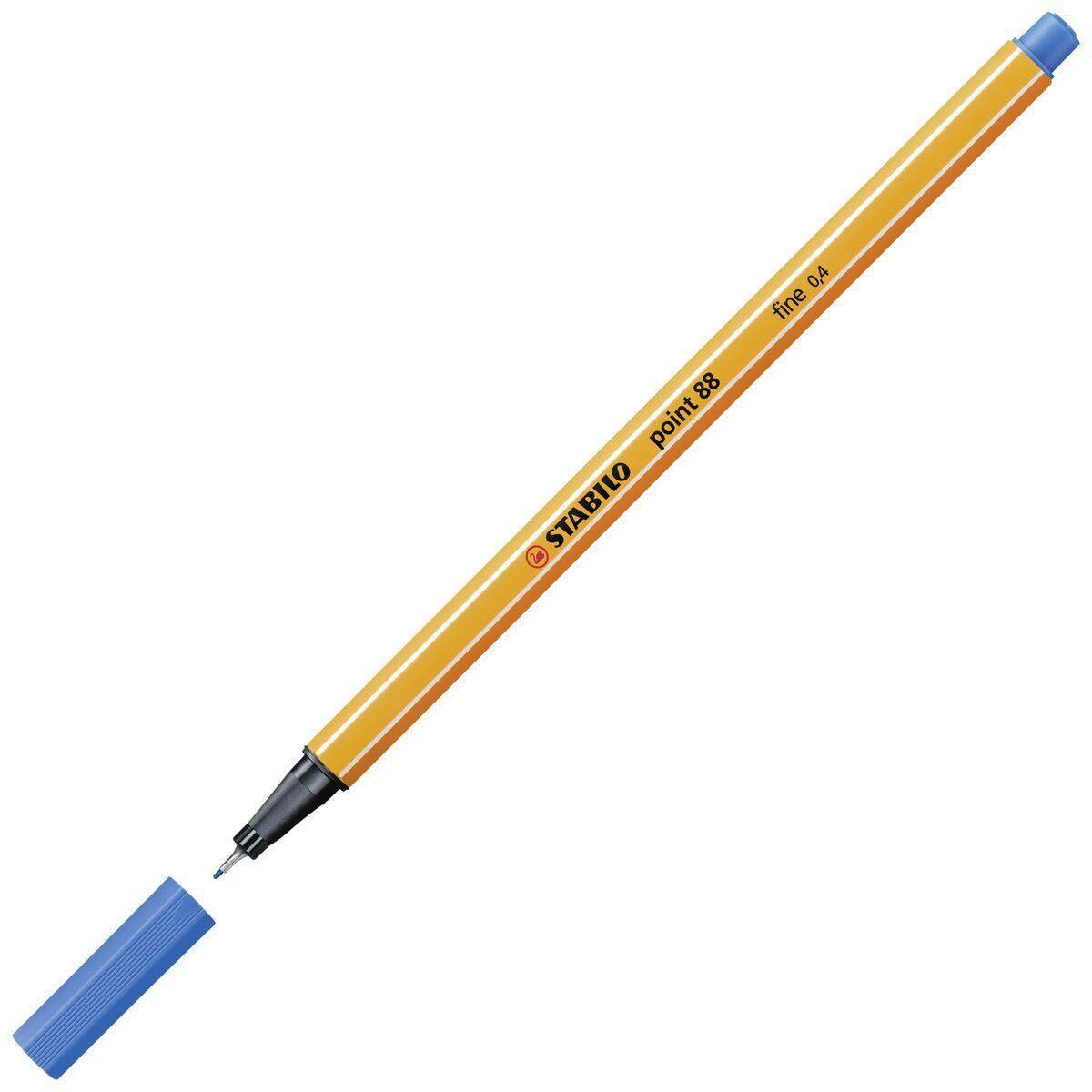 Fineliner - STABILO point 88 - Einzelstift - mittelblau