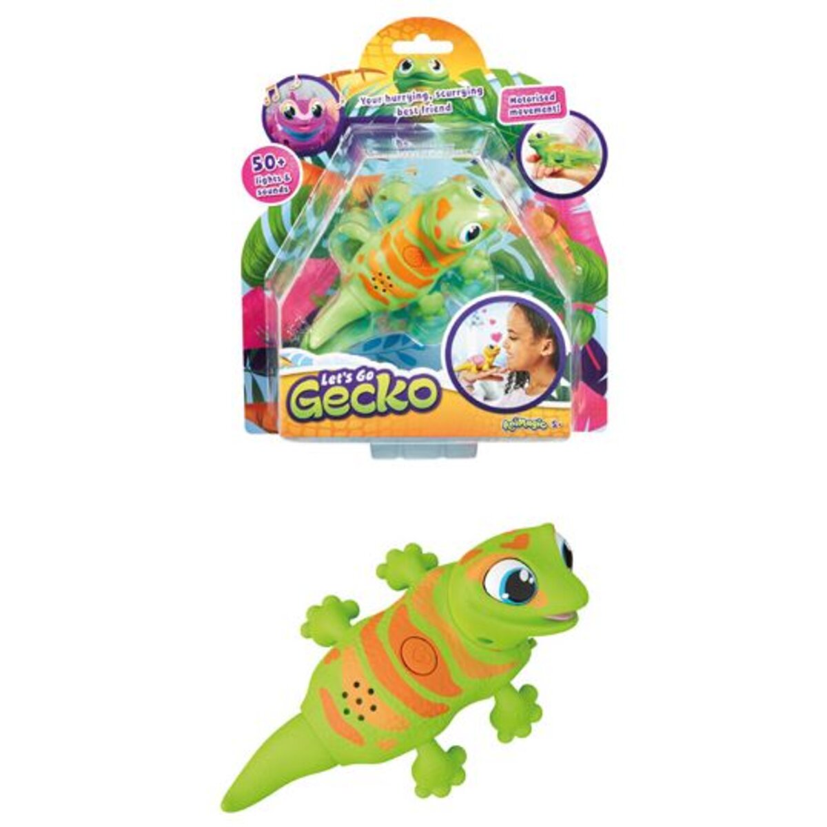 Goliath Toys Animagic Lets Go Gecko, 1 Packung, 2-fach sortiert