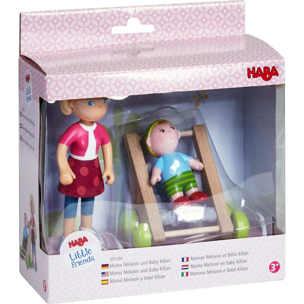 HABA 305594 Little Friends – Mama Melanie und Baby Kilian