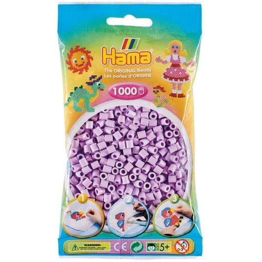 Hama Bügelperlen Midi Pastellflieder, 1000 Stück