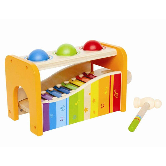 Hape Xylophon und Hammerspiel 2in1! Hämmern und Musizieren!