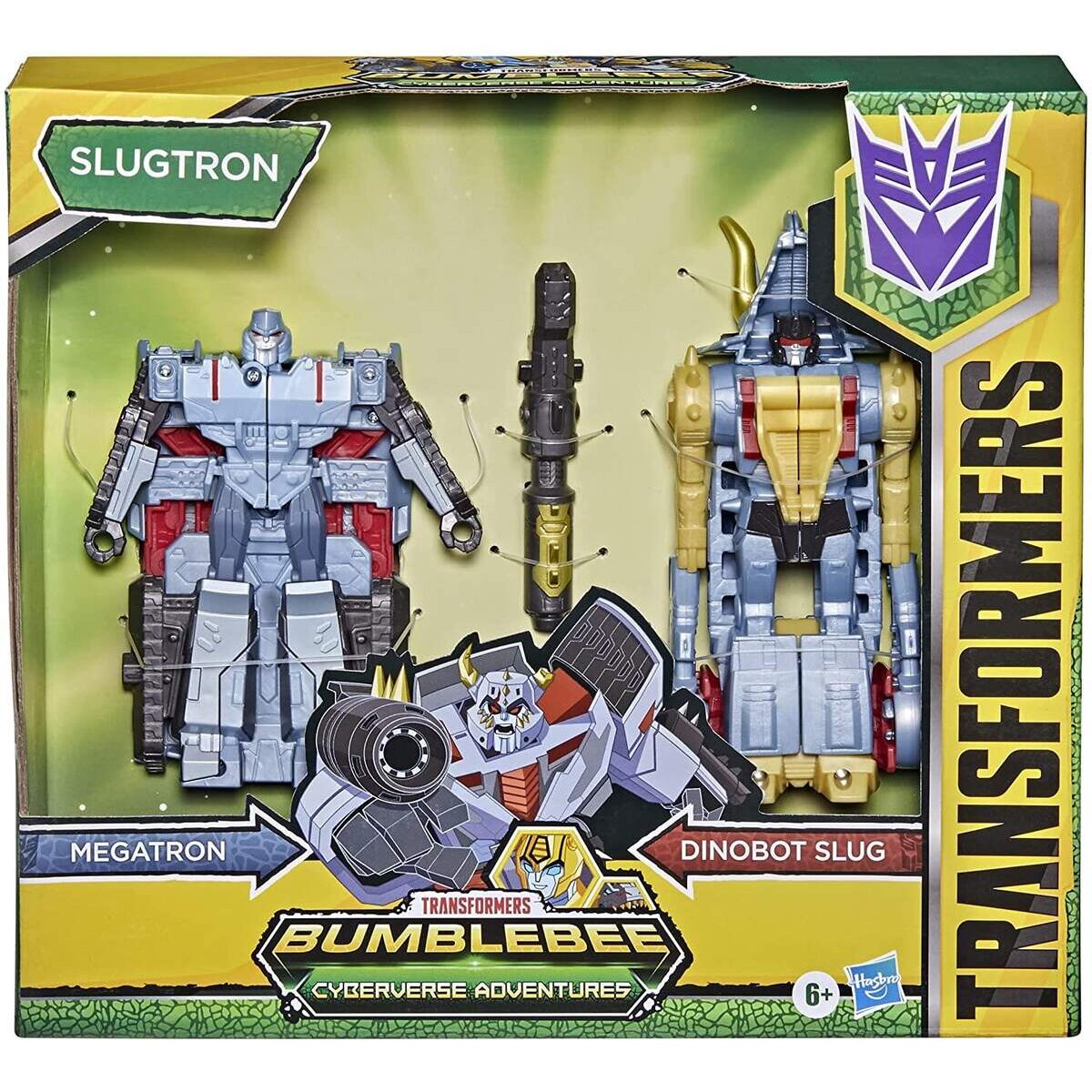 Hasbro Transformers Bumblebee Cyberverse Adventures Dino Combiners Slugtron 2er-Pack Figuren