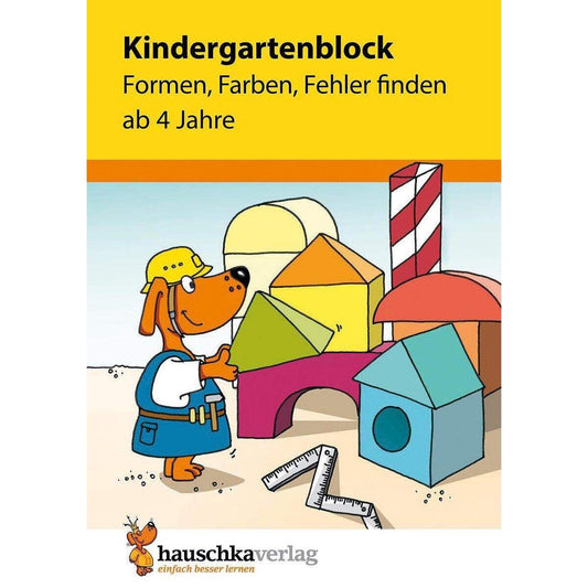 Hauschka Verlag Kindergartenblock Formen, Farben, Fehler finden ab 4 Jahre