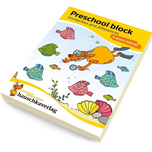 Hauschka Verlag Preschool block - Similarities & differences, DIN A5, englisch