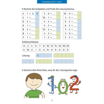 Hauschka Verlag Quer durch die 2./3. Klasse, Das kleine Einmaleins - A5-Übungsblock