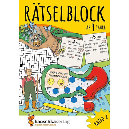 Hauschka Verlag Rätselblock ab 9 Jahre, Band 2, A5-Block