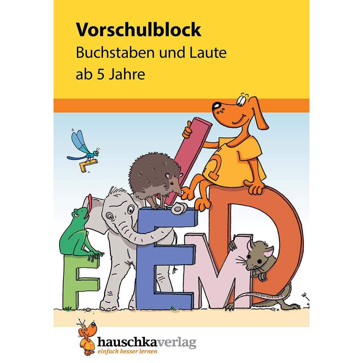 Hauschka Verlag Vorschulblock Buchstaben und Laute