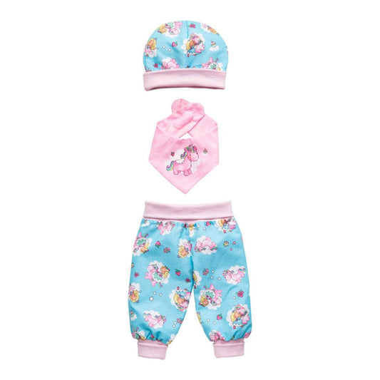 Heless Baby-Outfit für Puppen, Einhorn Emil und Fee Emma, 3-teilig, Größe 28 - 35 cm