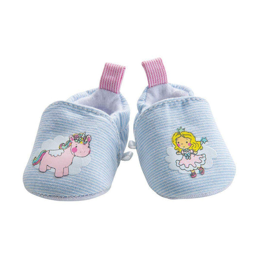 Heless Schuhe für Puppen, Einhorn Emil und Fee Emma, Größe 38 45 cm