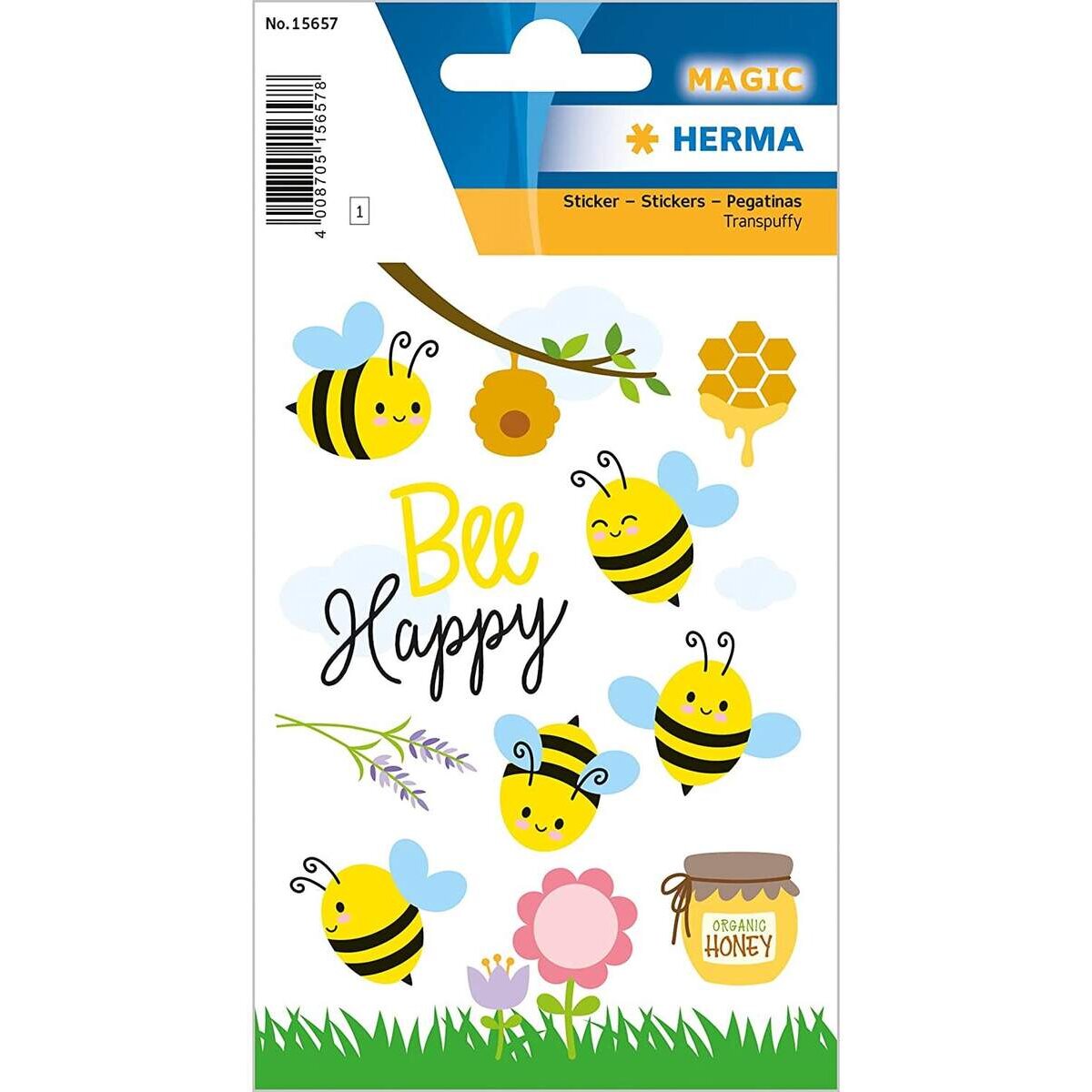 HERMA 15657 Cute Bees Sticker aus Kunststoff