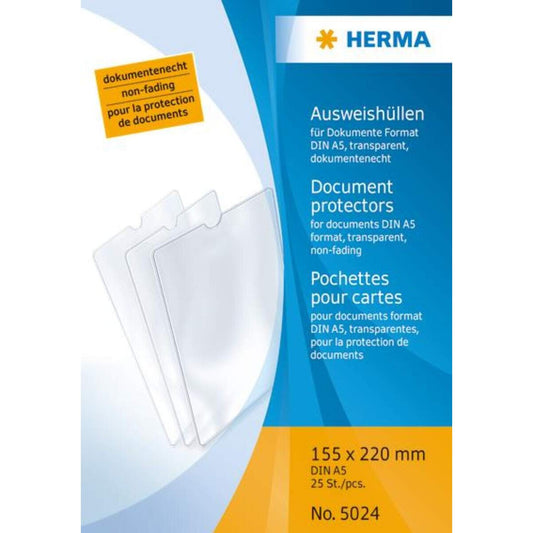 HERMA Ausweishüllen für Dokumente DIN A5, 155 x 220mm, 1 Stück