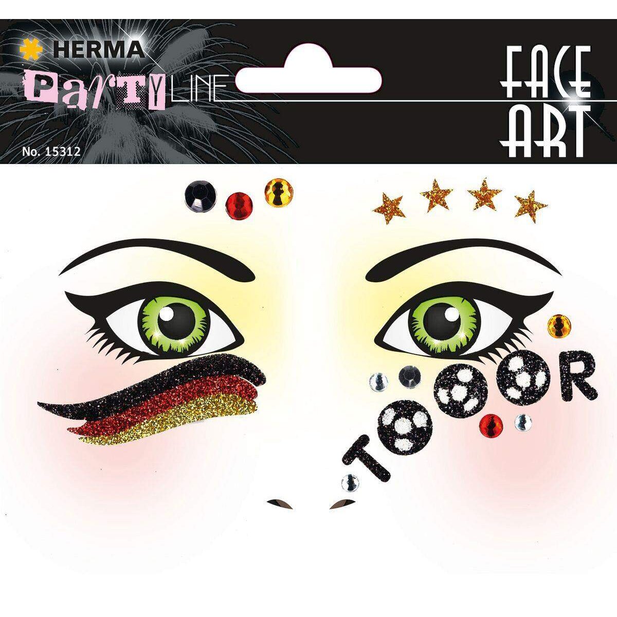 HERMA Face Art Sticker Fußball Deutschland