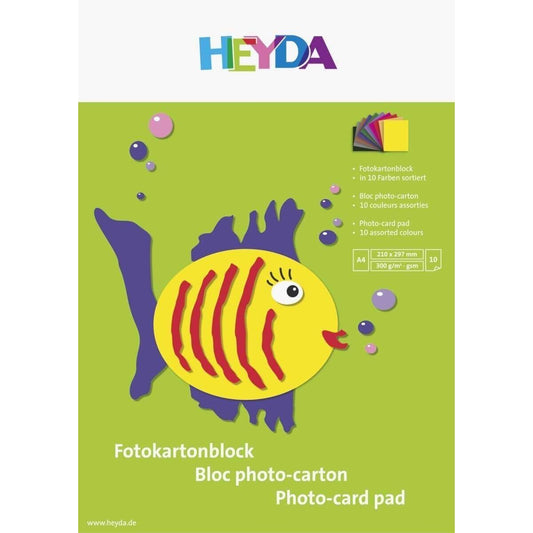 Heyda Fotokartonblock A4 300g, 10 Blatt