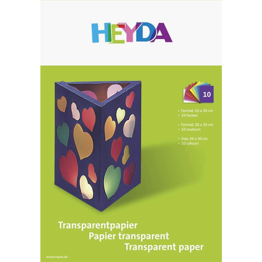 Heyda Transparentpapier, A4, 10 Blatt