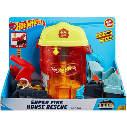 Hot Wheels City Feuerwehr-Einsatzzentrale Spielset