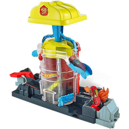 Hot Wheels City Feuerwehr-Einsatzzentrale Spielset