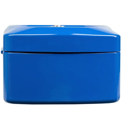 Idena Geldkassette 6", 155 x 120 x 90 mm, blau