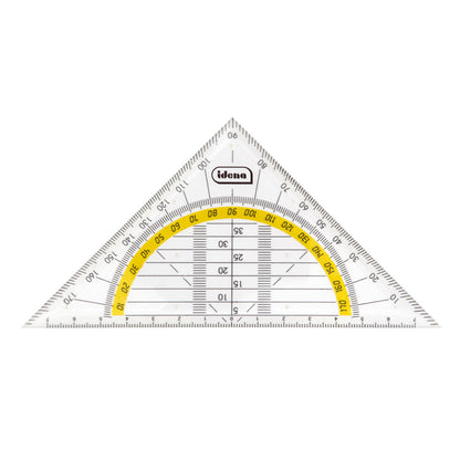 Idena Geometrie-Dreieck, 14 cm, transparent