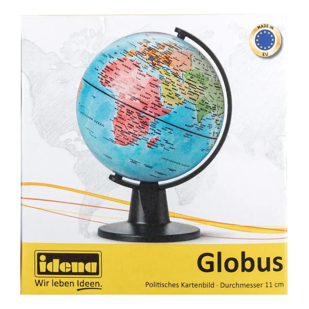 Idena Globus, Ø 11 cm, mit politischem Kartenbild