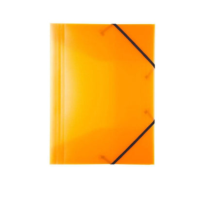 Idena Gummizugmappe A4, Kunststoff, transluzent orange