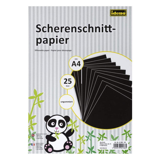 Idena Scherenschnittpapier A4, 25 Blatt, ungummiert